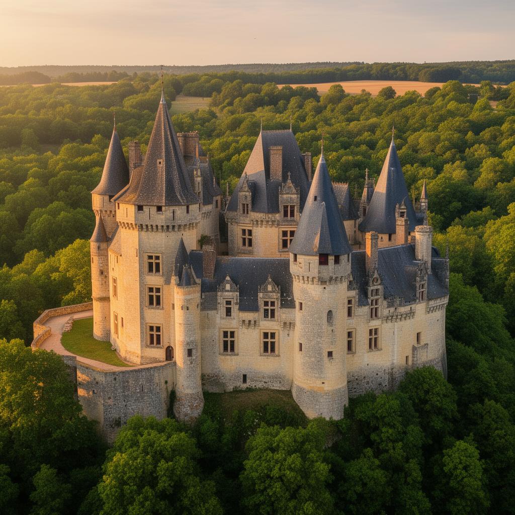 Château de Jumilhac-le-Grand aux toitures féeriques en Dordogne